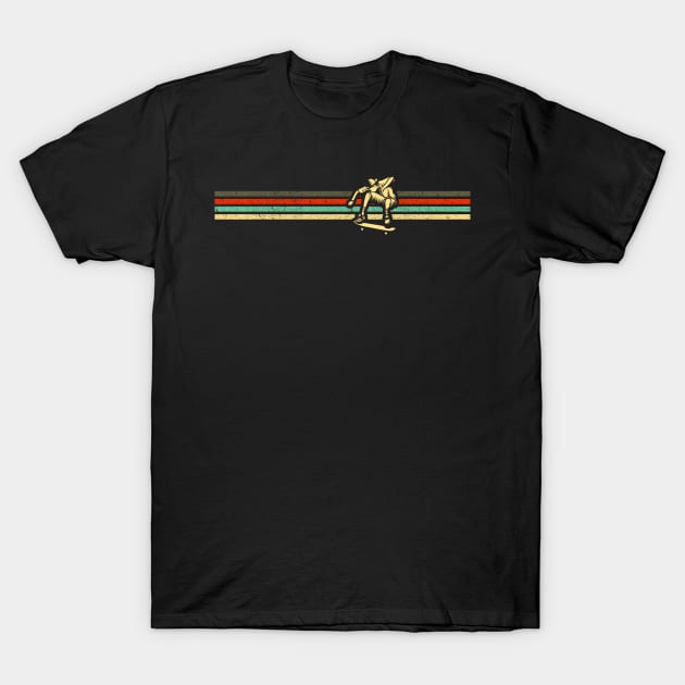 Skateboard Skate Board Skater Skating Retro Sport T-Shirt by The Agile Store